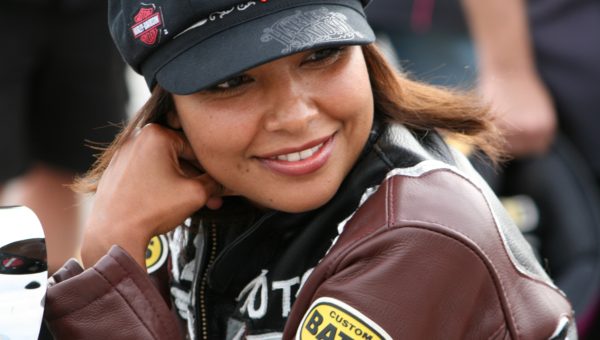 NHRA Pro Stock Motorcyclist Peggy Llewellyn